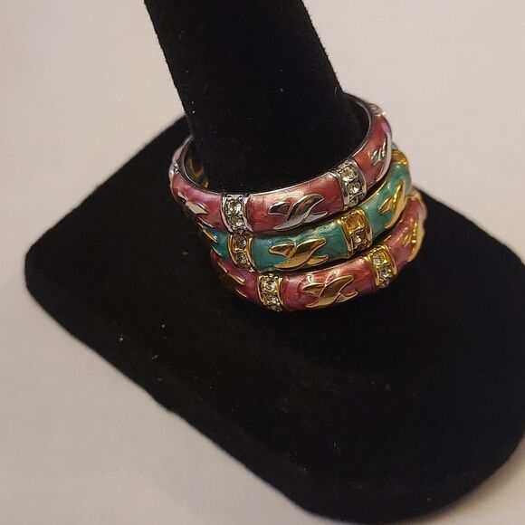 Lauren Adam's  stackable ring set - Picture 2 of 7